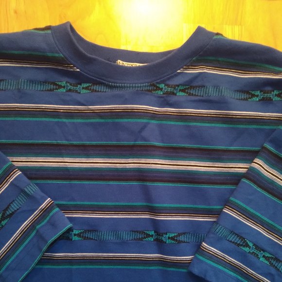 McIntosh & Seymour Other - Vintage 90s McIntosh & Seymour Striped Aztec Pattern T-Shirt